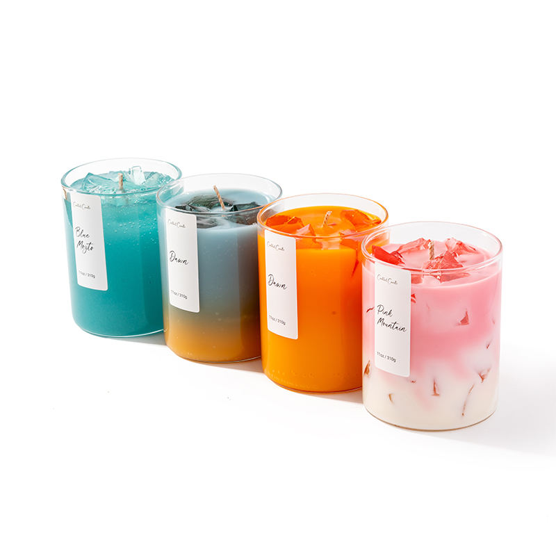 AIKUN Creative Summer Cup-shaped Jelly Party Home Decoration Atmosphere Private Label Soy Wax Aromatic Scented Candles