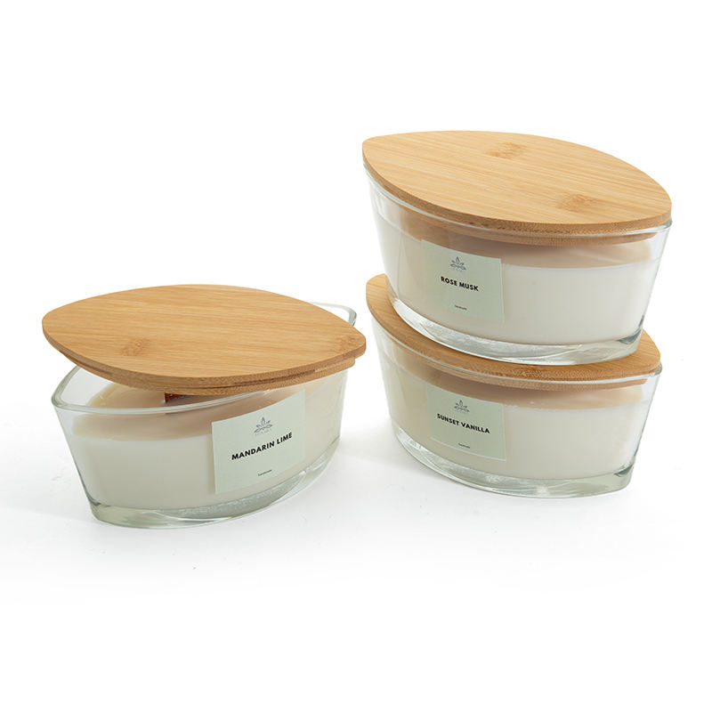AIKUN Luxury Soy Wax Candles with Wooden Lid Simple Stylish Design Private Label Customization in Gift Box