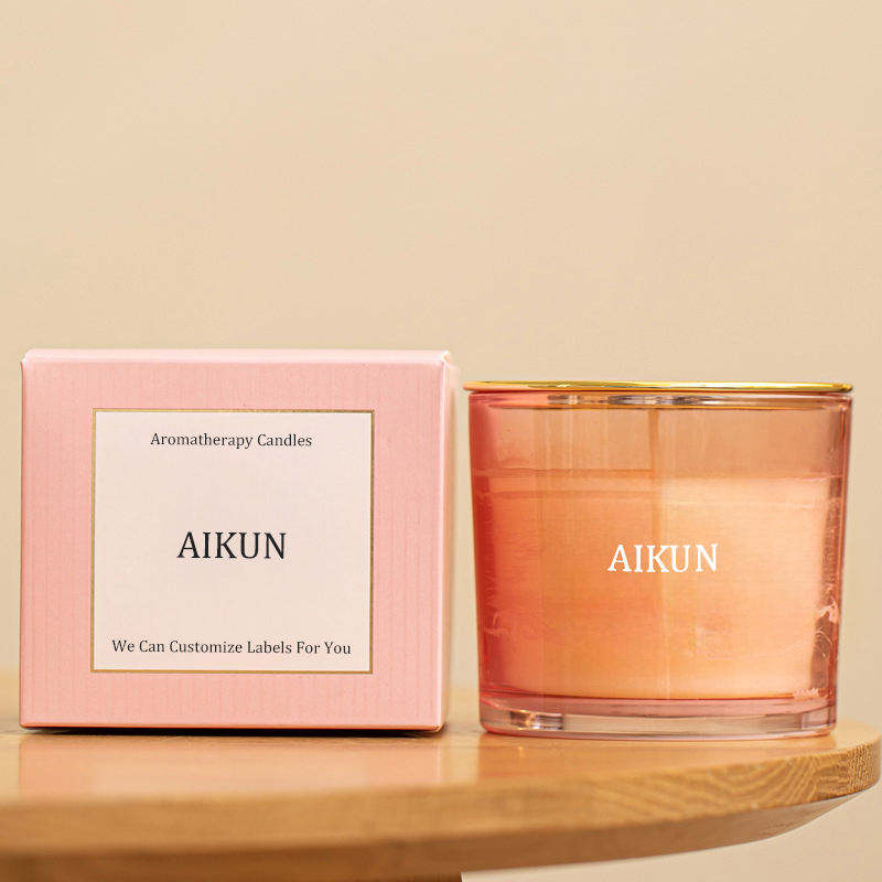 AIKUN Skillful Manufacture Artificial Candles Scented Candles Pure Organic Soy Wax Scented Candle