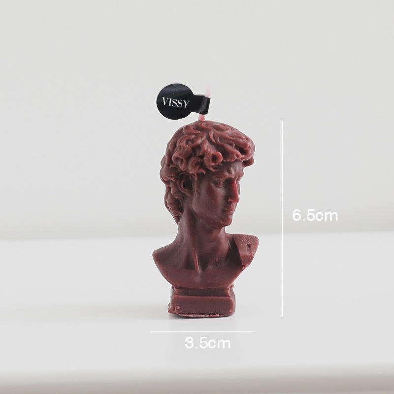 AIKUN Handmade David Head Shape Scented Candles, Paraffin Wax Aromatherapy Relaxing Gifts for Wedding Decoration Birthday Party
