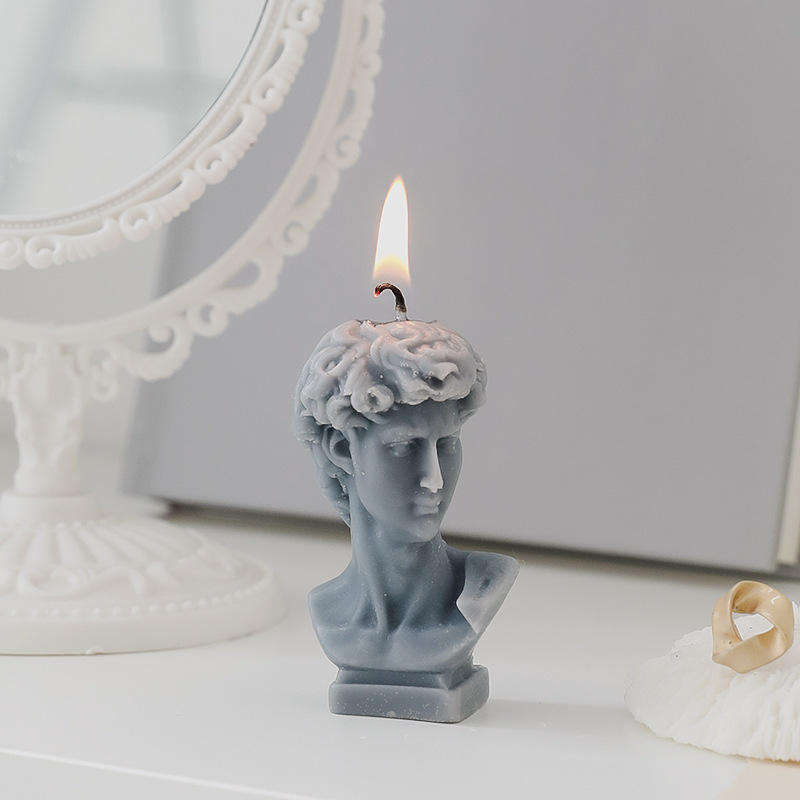 AIKUN Handmade David Head Shape Scented Candles, Paraffin Wax Aromatherapy Relaxing Gifts for Wedding Decoration Birthday Party