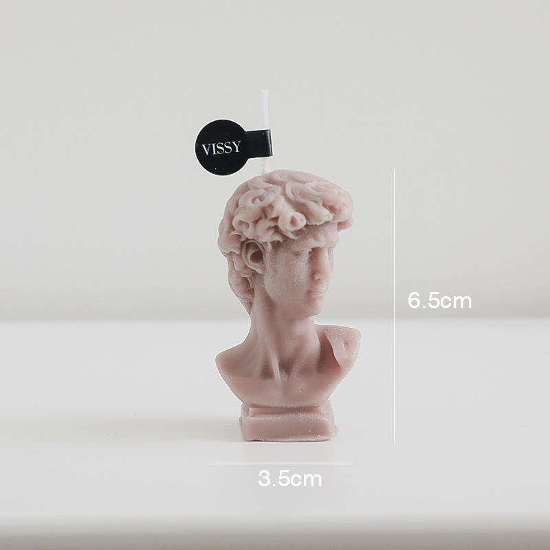 AIKUN Handmade David Head Shape Scented Candles, Paraffin Wax Aromatherapy Relaxing Gifts for Wedding Decoration Birthday Party
