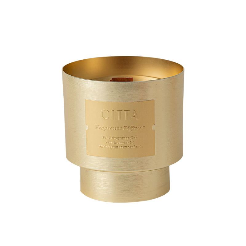 AIKUN Custom Logo Luxury Jar Wood Wicks Candle Soy Wax Fragrance Oil Scented Candle for Home Decorative Birthday Gift