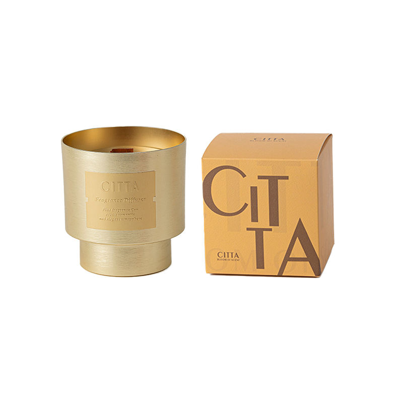 AIKUN Custom Logo Luxury Jar Wood Wicks Candle Soy Wax Fragrance Oil Scented Candle for Home Decorative Birthday Gift
