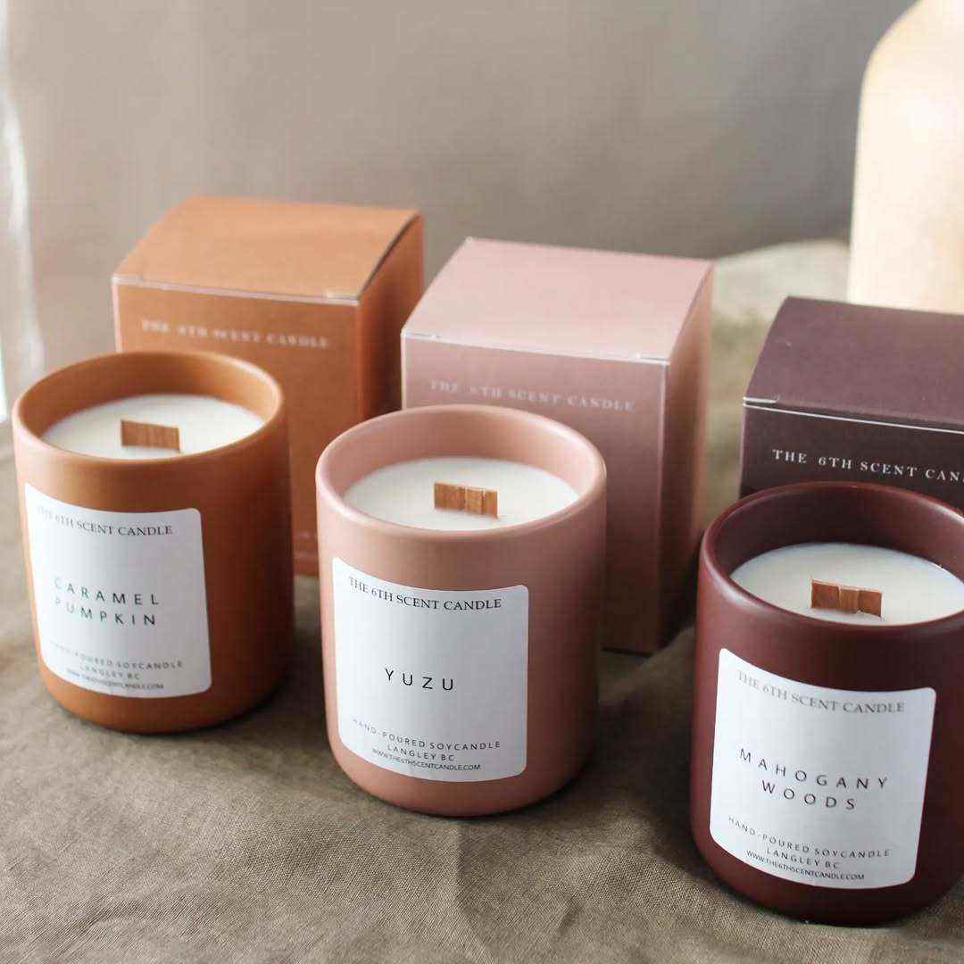 AIKUN Customized Glass Candles Soy Wax Simple Style Smokeless Aromatic Glass Candle Decorations Gifts with Delicate Packing