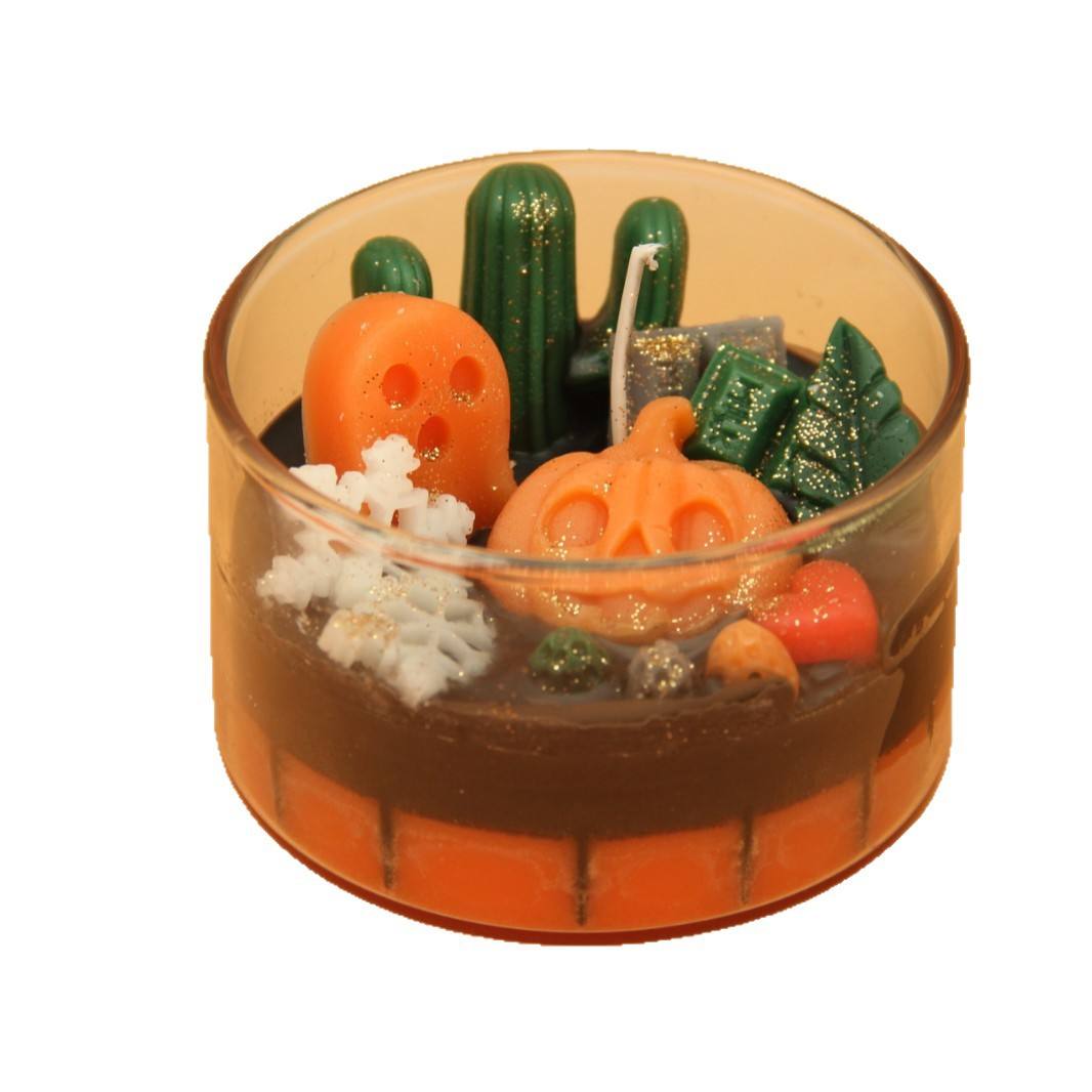 AIKUN Halloween Skull Pumpkin Aroma Candle Glass Jar Soy Candles Scented Luxury Aromatherapy Candle