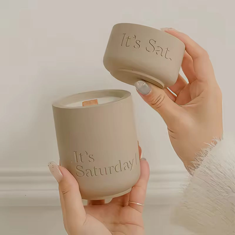 AIKUN Wholesale Ceramic Cup Scented Candles Spa Therapy Natural Soy Wax Scented Candle for Living Room