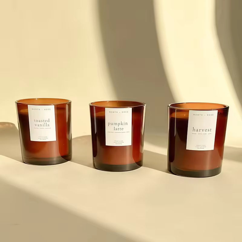 AIKUN High Quality Long Lasting Fragrance Candle Glass Jar Customized Soy Wax Scented Candles Romantic for Gift Giving
