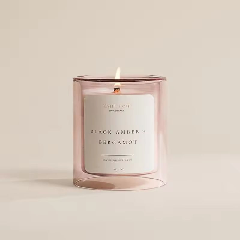 AIKUN High Quality Long Lasting Fragrance Candle Glass Jar Customized Soy Wax Scented Candles Romantic for Gift Giving