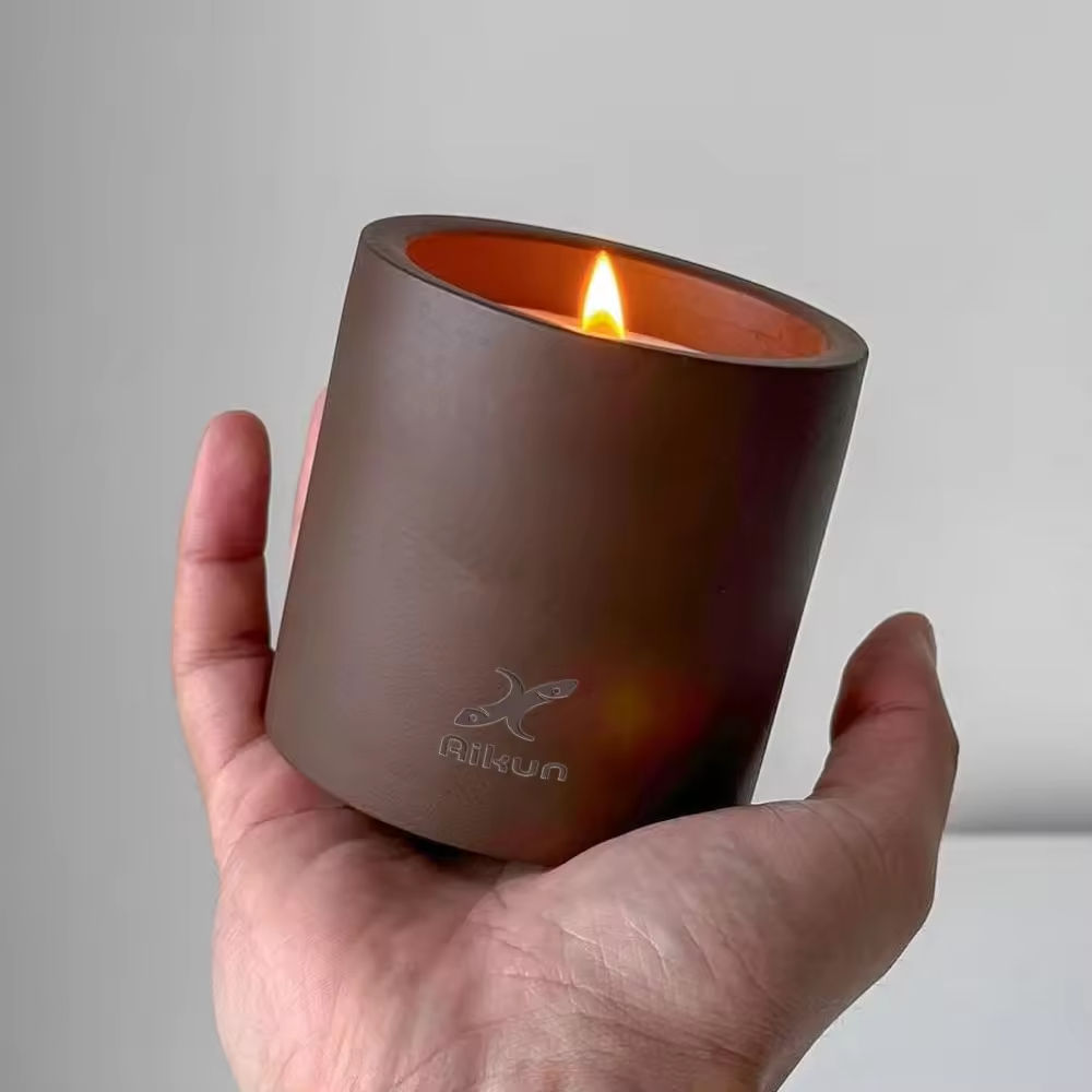 AIKUN Custom Gift Candle Long Lasting Aromatherapy Luxury Scented Candle Set with Lid and Box for Relax Therapy SPA Meditation