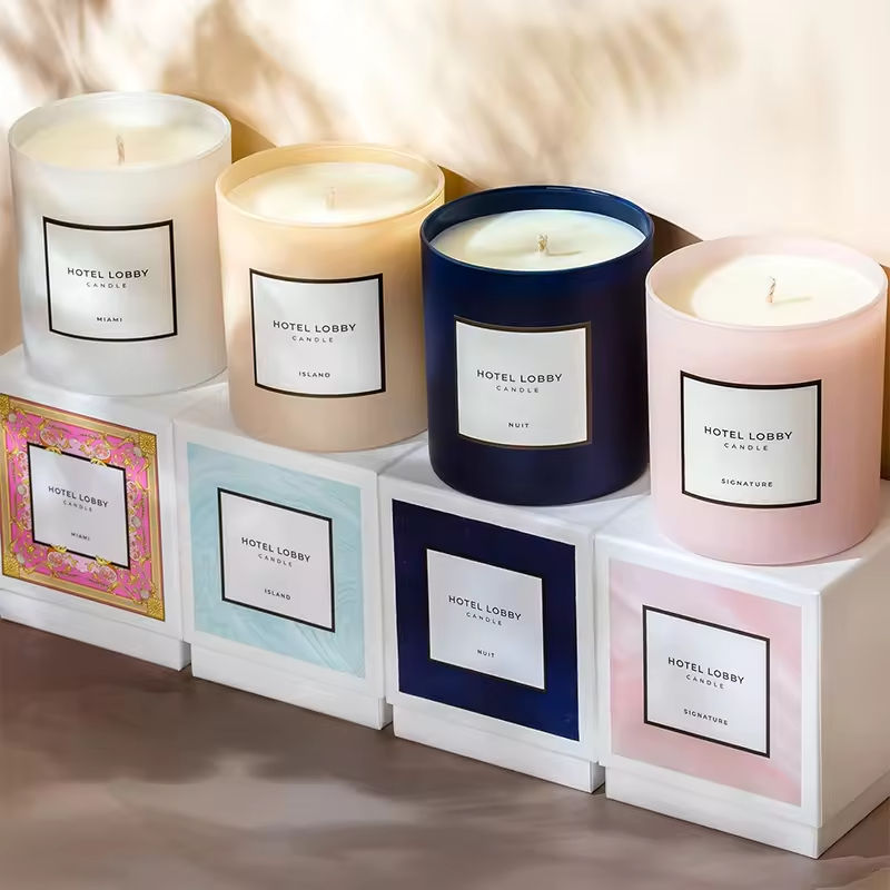 AIKUN Wholesale Luxury Gift Box Candle Organic Soybean Personalized Bedroom Fragrance Decoration Creative Scented Candles