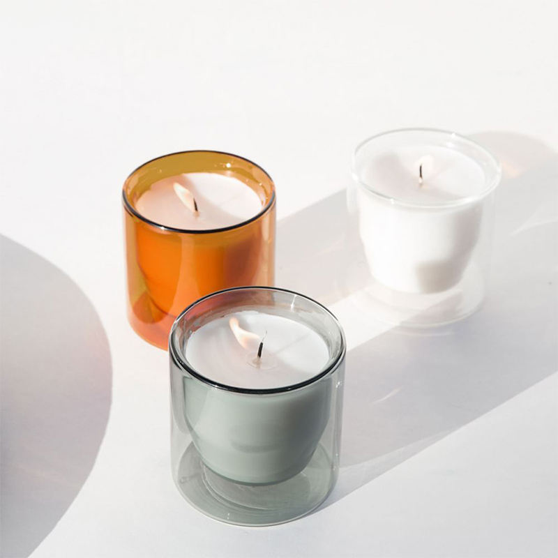 AIKUN Factory Direct Sale Natural Soy Wax Custom Label High Fragrance Candle for Bedroom Reading Office Scented Candle