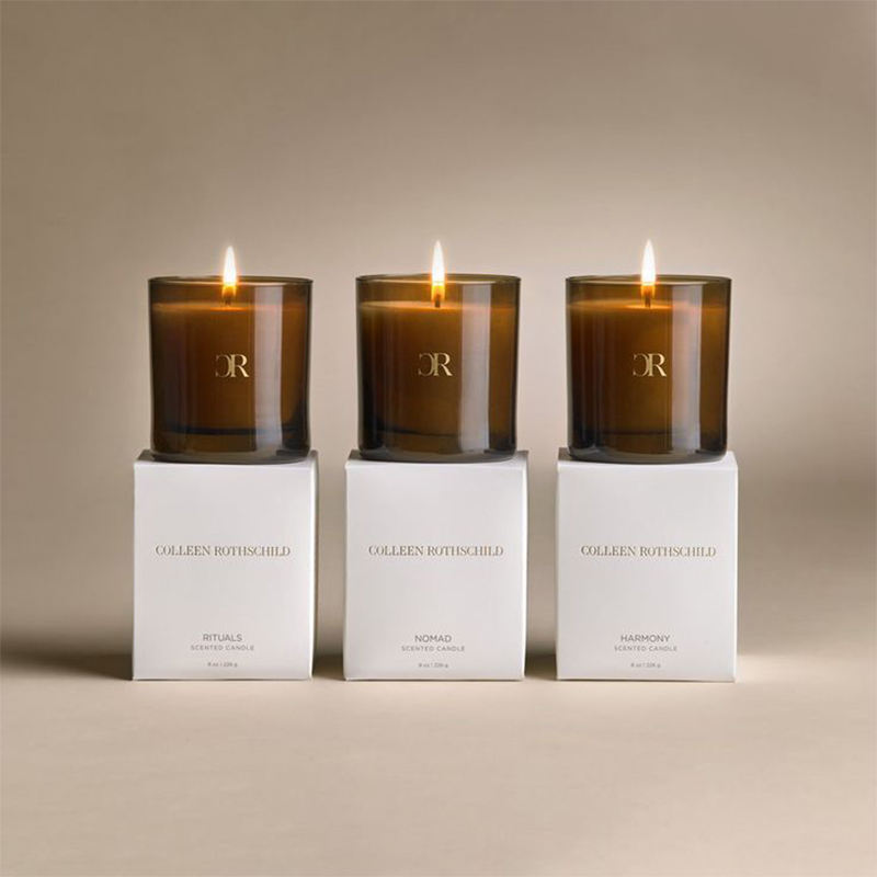 AIKUN Decorative Glass Container Fragrance Customization and Box Custom Scented Candles Set for Christmas Gift and Spa