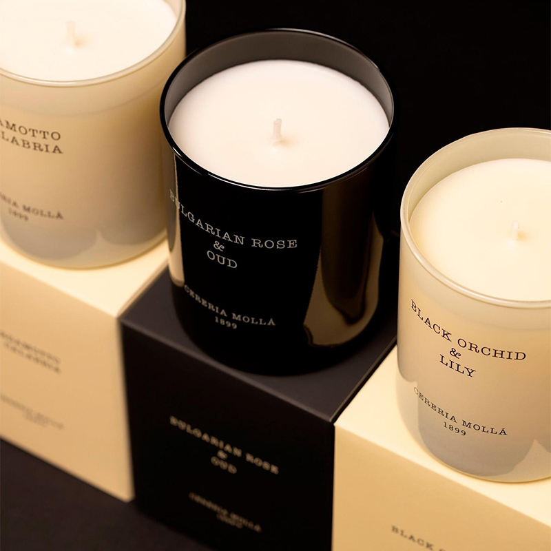 AIKUN Decorative Glass Container Fragrance Customization and Box Custom Scented Candles Set for Christmas Gift and Spa