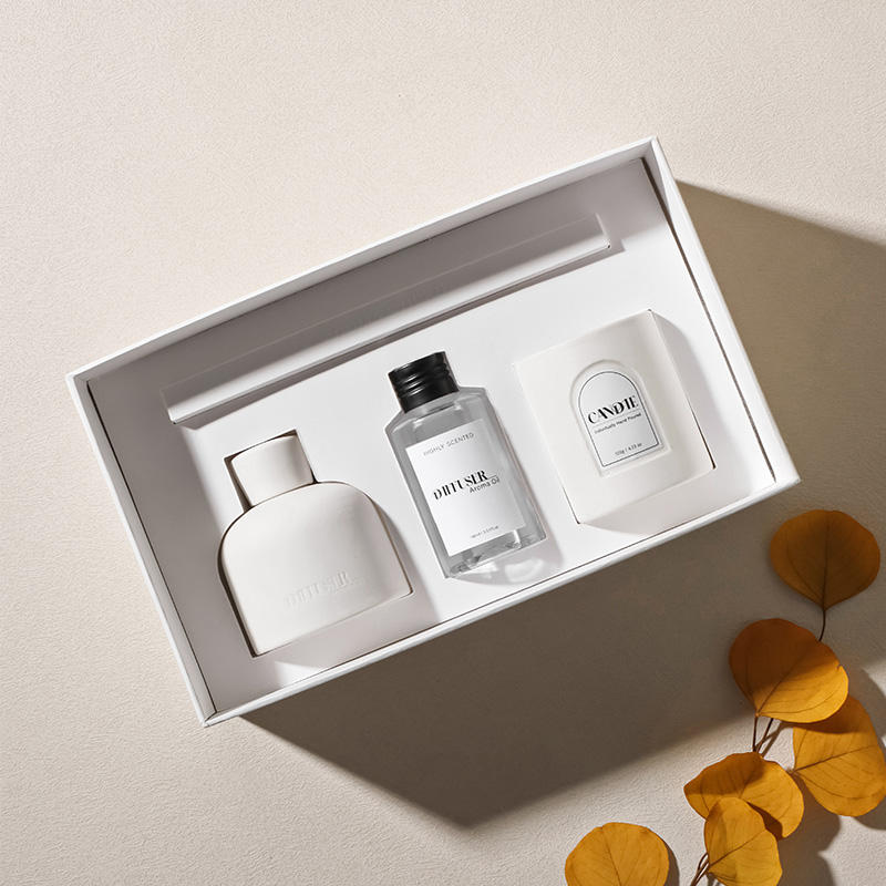 AIKUN Modern Design Private Label Custom Gift Box Scent Wick Diffuser for Hotel Spa Wellness Center Smokeless Fragrance