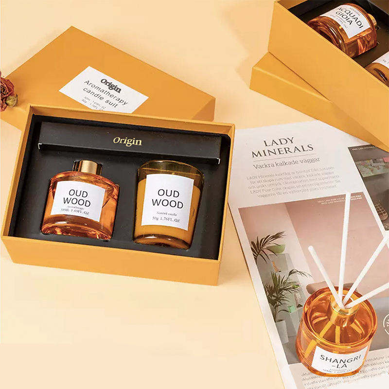 AIKUN Personalization Long Lasting Fragrance Logo Glass Scent Sticks Diffuser for Hotel Spa Gift Set