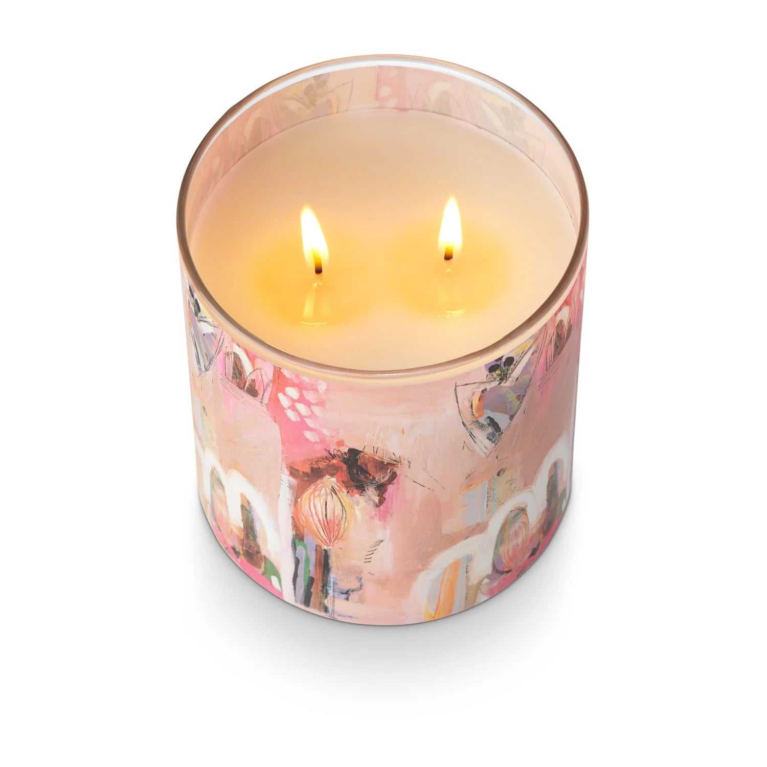 AIKUN Handcrafted Essential Oil Lid Personalization Glass Scent Choice Scented Candle for Spa Relaxation