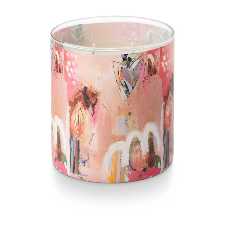 AIKUN Handcrafted Essential Oil Lid Personalization Glass Scent Choice Scented Candle for Spa Relaxation