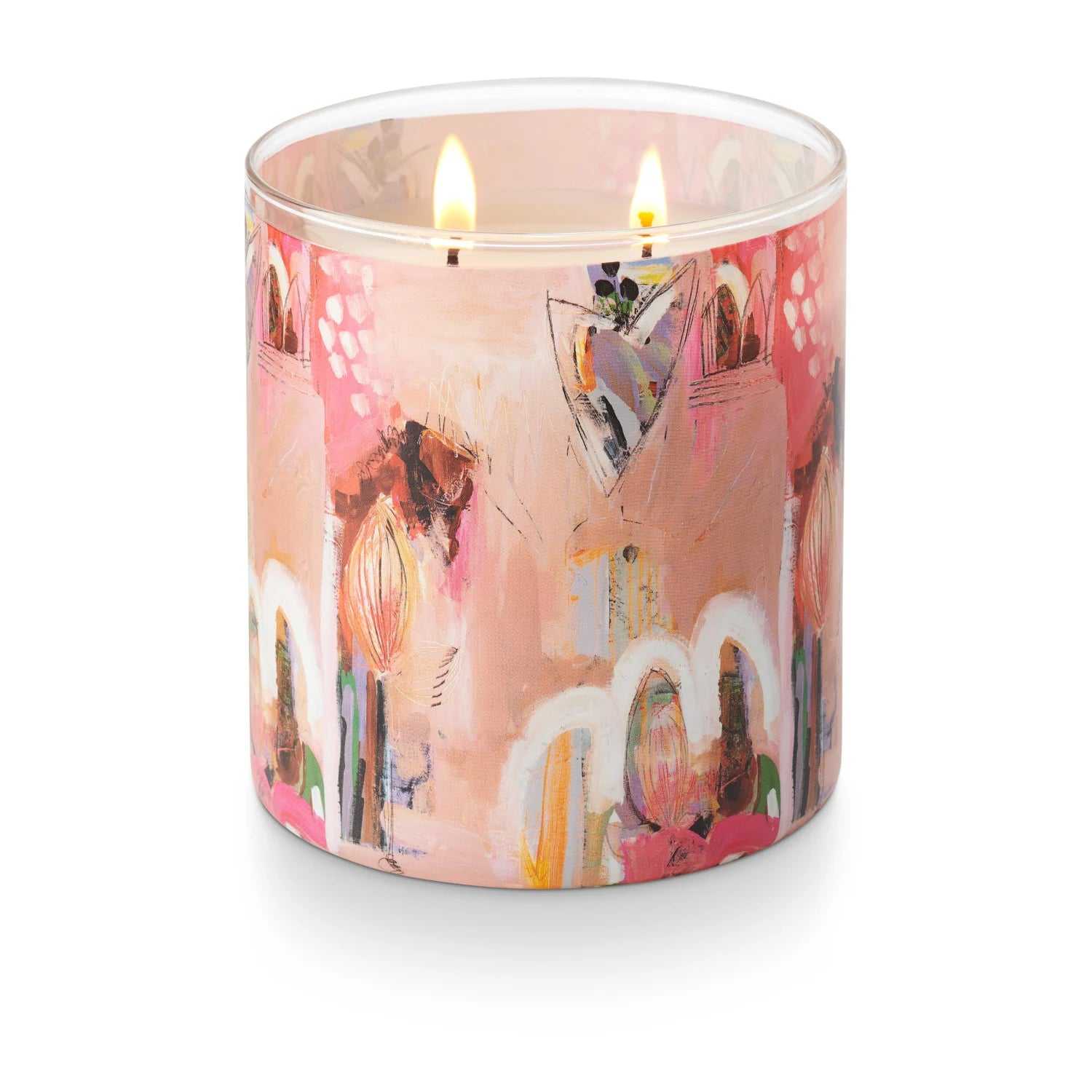 AIKUN Handcrafted Essential Oil Lid Personalization Glass Scent Choice Scented Candle for Spa Relaxation