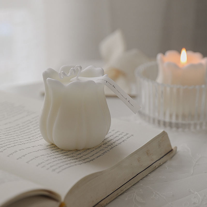 Luxury Rose Flower Ball Scented Home Decorative Aromatic Candles Valentine\'s Day Gift Wedding Soy Wax Candle