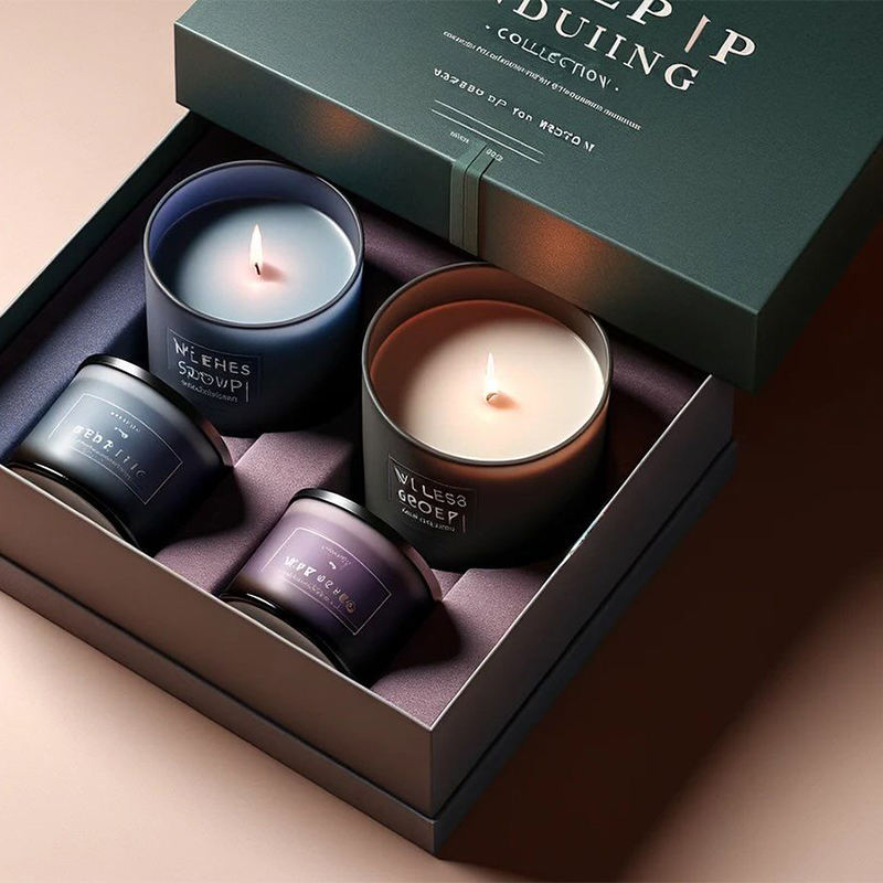 AIKUN Luxury Soy Wax Jar Label Personalization Scented Candles Set for Home Decor Relaxation Spa Aromatherapy